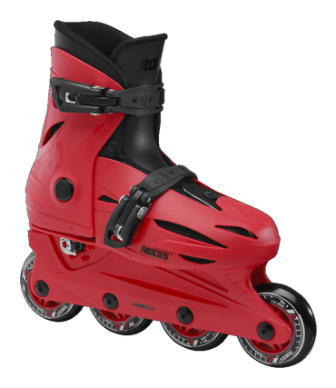 Roces Orlando 4.0 Inline Skates με Προστατευτικά και Κράνος -  Κόκκινο Λάιμ